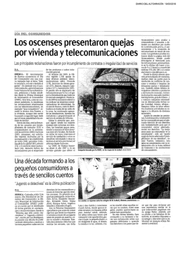 Los oscenses presentaronquejas