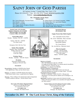 we are saint john of god parish