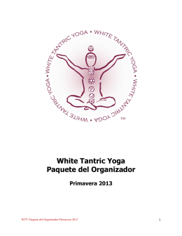 White Tantric Yoga Paquete del Organizador
