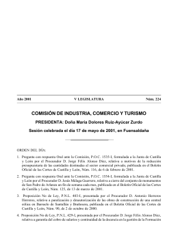 COMISIÓN DE INDUSTRIA, COMERCIO Y TURISMO