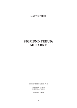 SIGMUND FREUD: MI PADRE