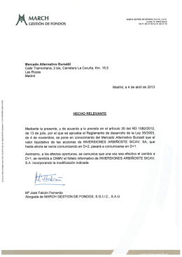 Mercado Alternativo Bursátil - Bolsas y Mercados Españoles