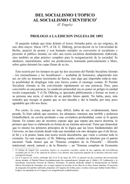 Del socialismo utópico al socialismo científico