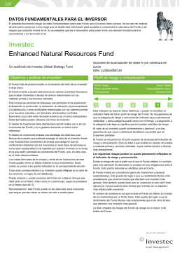 Investec Enhanced Natural Resources Fund