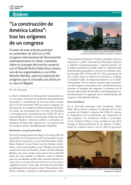 Ibidem “La construcción de América Latina”: tras los