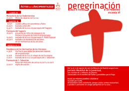 ACTOS ENTuARCIPRESTAZGO i`ÍÍ - Parroquia San Miguel Arcangel