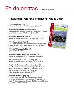 Selección Verano & Primavera - Otoño 2010