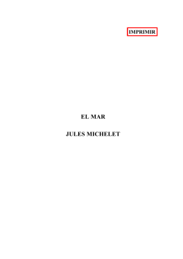 Michelet, Jules - El mar