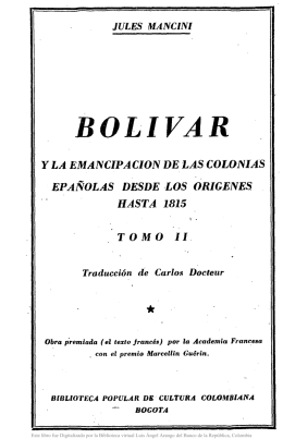 BOLIVAR - Actividad Cultural del Banco de la República