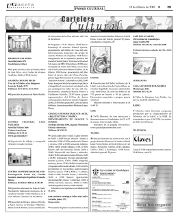 pagina 29. - La gaceta de la Universidad de Guadalajara