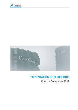 PRESENTACIÓN DE RESULTADOS Enero