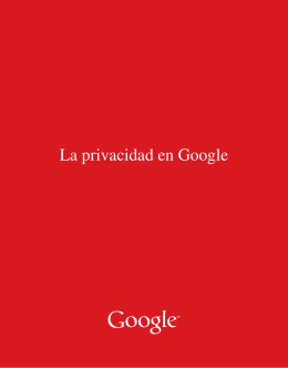 La Privacidad en Google