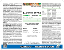 GLIFOTEC 757 SG herbicida