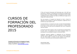 convocatoria de cursos 2015