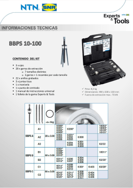 CONTENIDO DEL KIT - Ntn