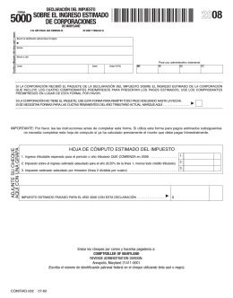500D - Maryland Tax Forms and Instructions