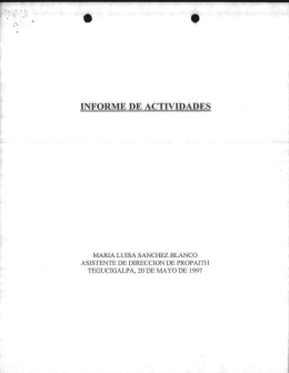 INFORME DE ACTIVIDADES