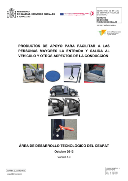 productos de apoyo para facilitar a las personas mayores