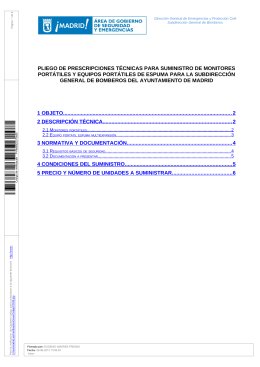 Pliego de Prescripciones Técnicas (207 Kbytes pdf)