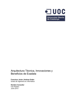 Arquitectura técnica, innovaciones y beneficios de Exadata