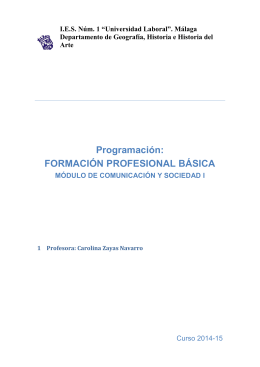 Comunicación y Sociedad I