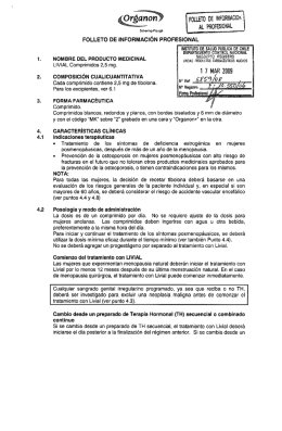 Üi`gaﬂon FOLLETO DE lNFORMACIÜN - Instituto de Salud Pública