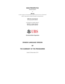 base prospectus spanish language version of the - UBS
