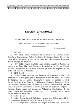 documentos existentes en el archivo de simancas que afectan a la