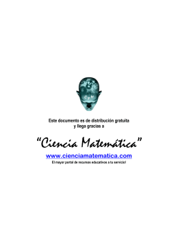 “Ciencia Matemática”