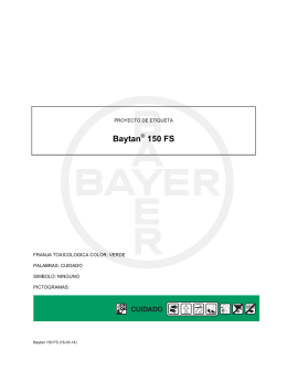 Etiqueta Baytan® 150 FS - Bayer CropScience Chile