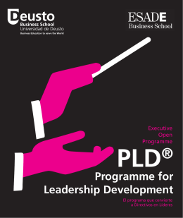 PLD® Programme for Leadership Development