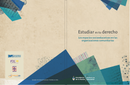 Publicación “Estudiar es tu derecho”