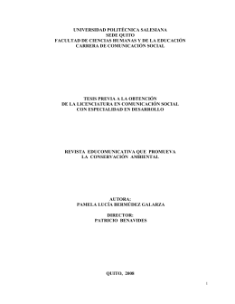 Revista educomunicativa - Universidad Politécnica Salesiana