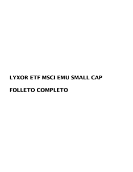 LYXOR ETF MSCI EMU SMALL CAP FOLLETO