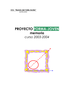 Memoria Proyecto Forma Joven curso 2003-2004