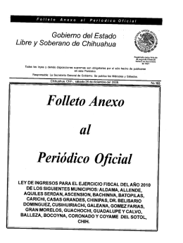 Gobierno del Estado - H. Congreso del Estado de Chihuahua