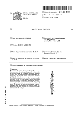 MECANISMO DE CUATRO PIEZAS PARA BOLIGRAFO.(ES2129288)