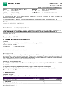 Último Informe Trimestral