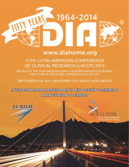 11th Latin American Conference of Clinical Research (LACCR) 2014
