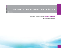 escuela Municipal de Música (eMMd)