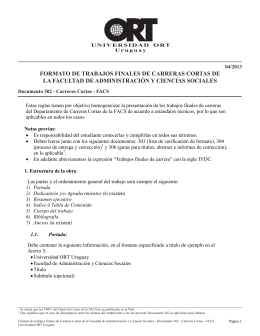 formato de trabajos finales de carreras cortas de la