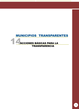 Municipios transparentes