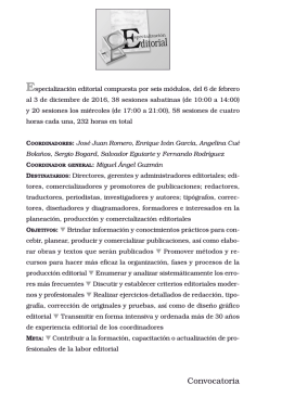 Especialización 2014