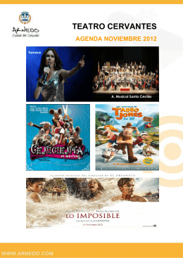 Descargar Folleto Programa Teatro Cervantes noviembre 2012