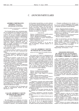 C. ANUNCIOS PARTICULARES