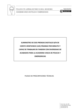 suministro de dos prensas digitales b/n de ciento veinticinco (125)