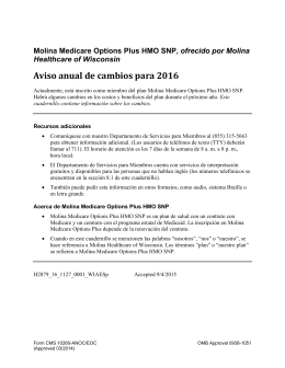 Aviso anual de cambios para 2016