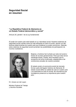 Seguridad Social en resumen - Representações da República