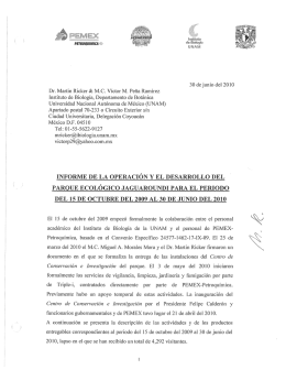 Informe de actividades 2009/2010