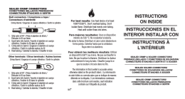 instructions on inside instrucciones en el interior instalar con